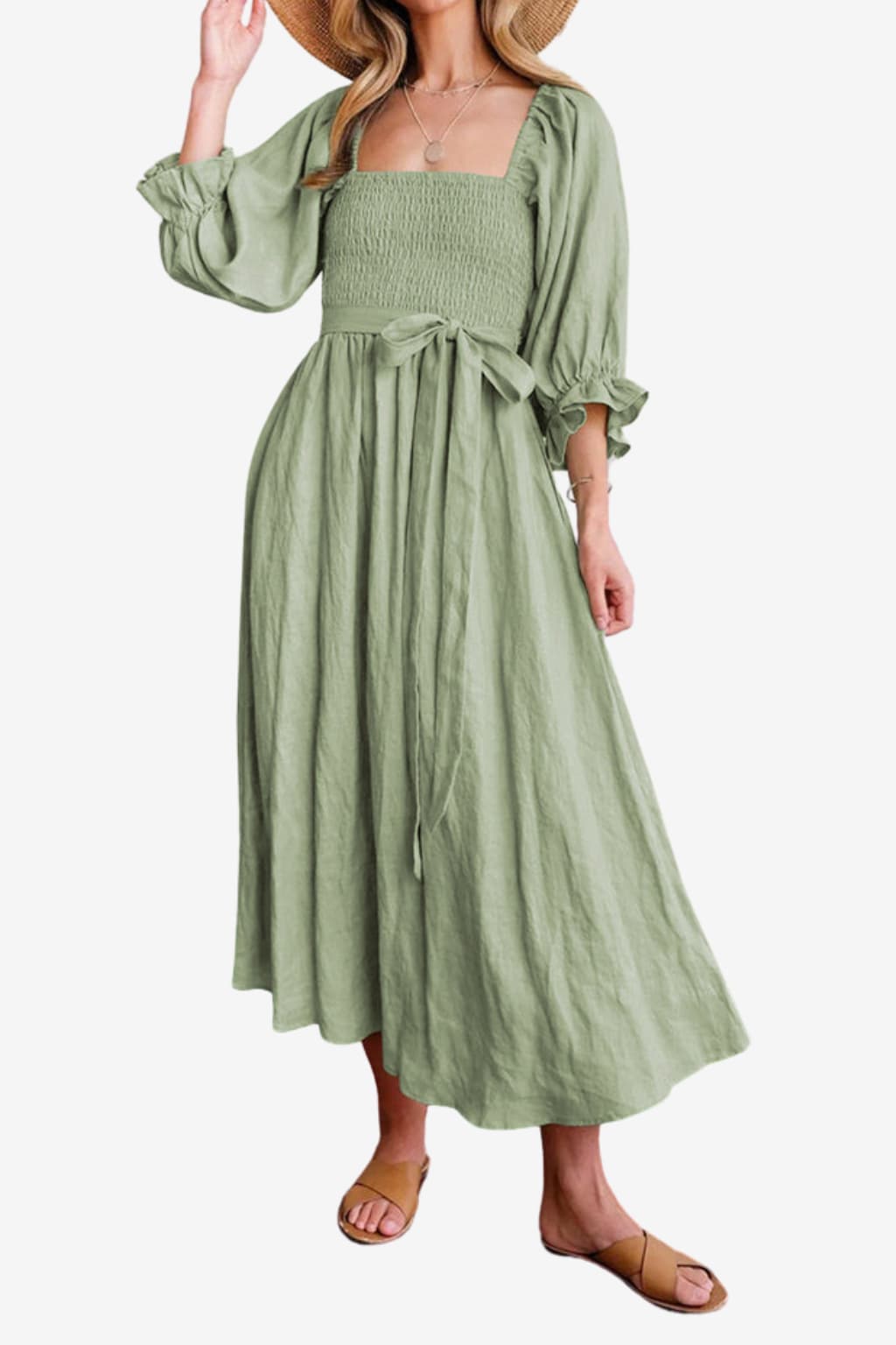 Women’s Short Sleeve Summer Dress with Cropped Fit