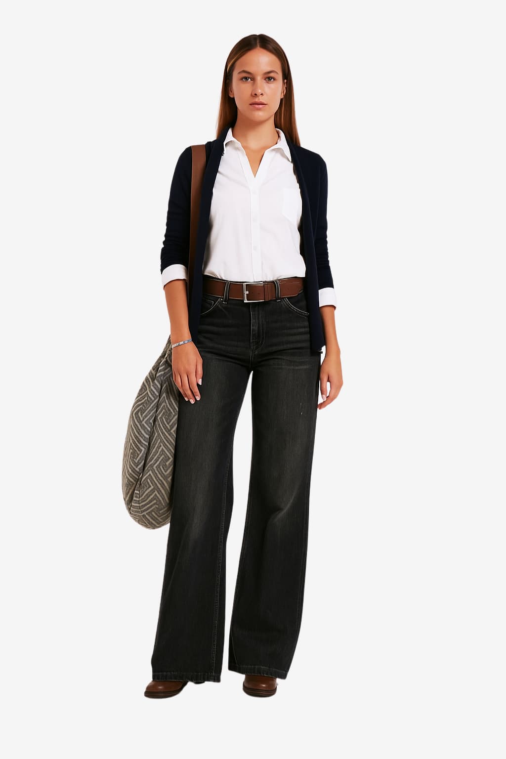 Women’s High Waist Straight Leg Denim Jeans