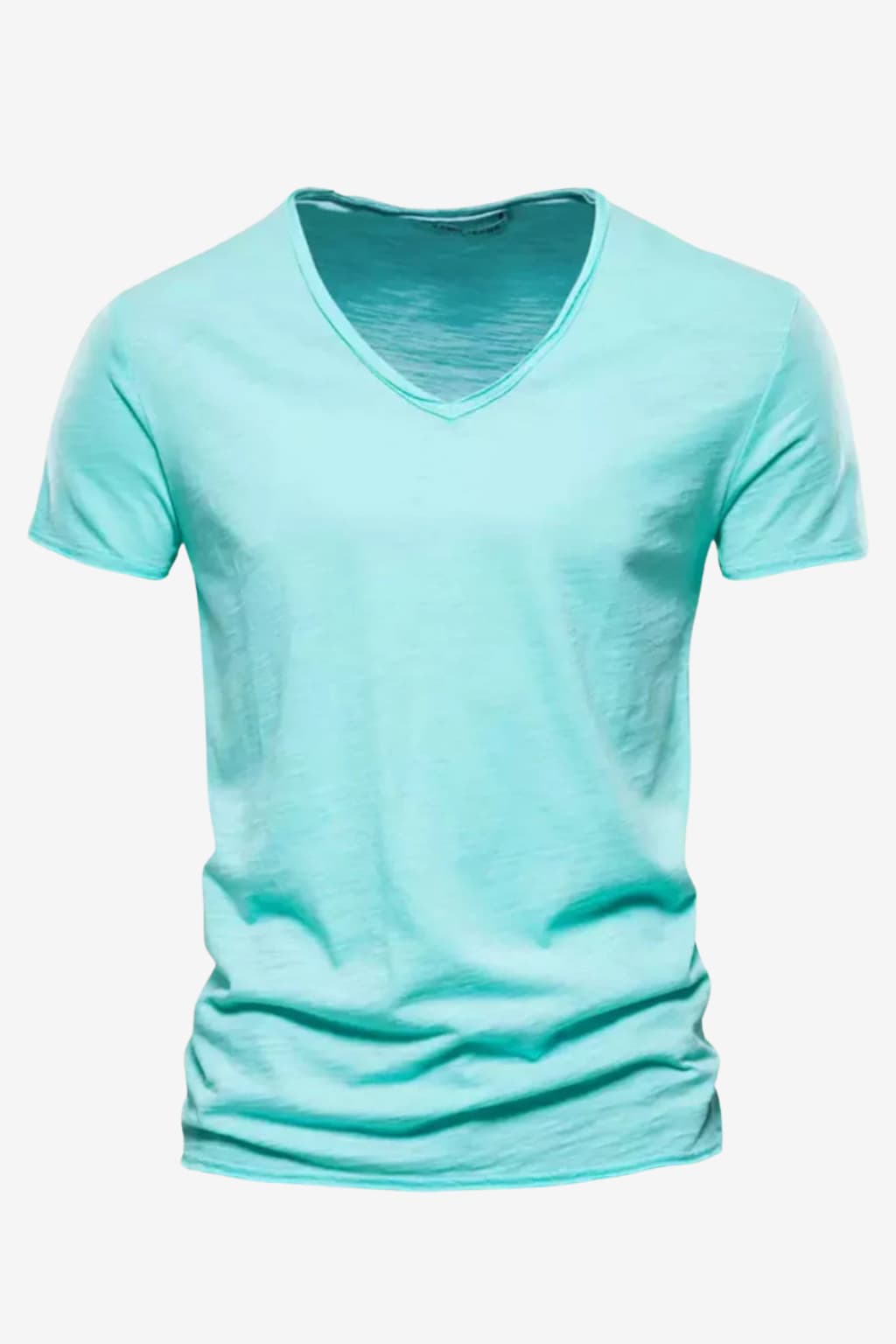 Men’s V-Neck Short Sleeve T-Shirt Casual Fit Top