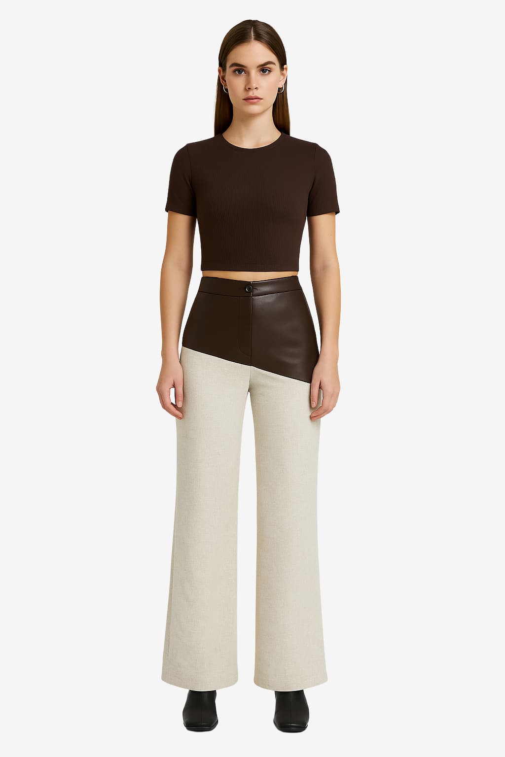 Women's High-Waisted Wide-Leg Trousers