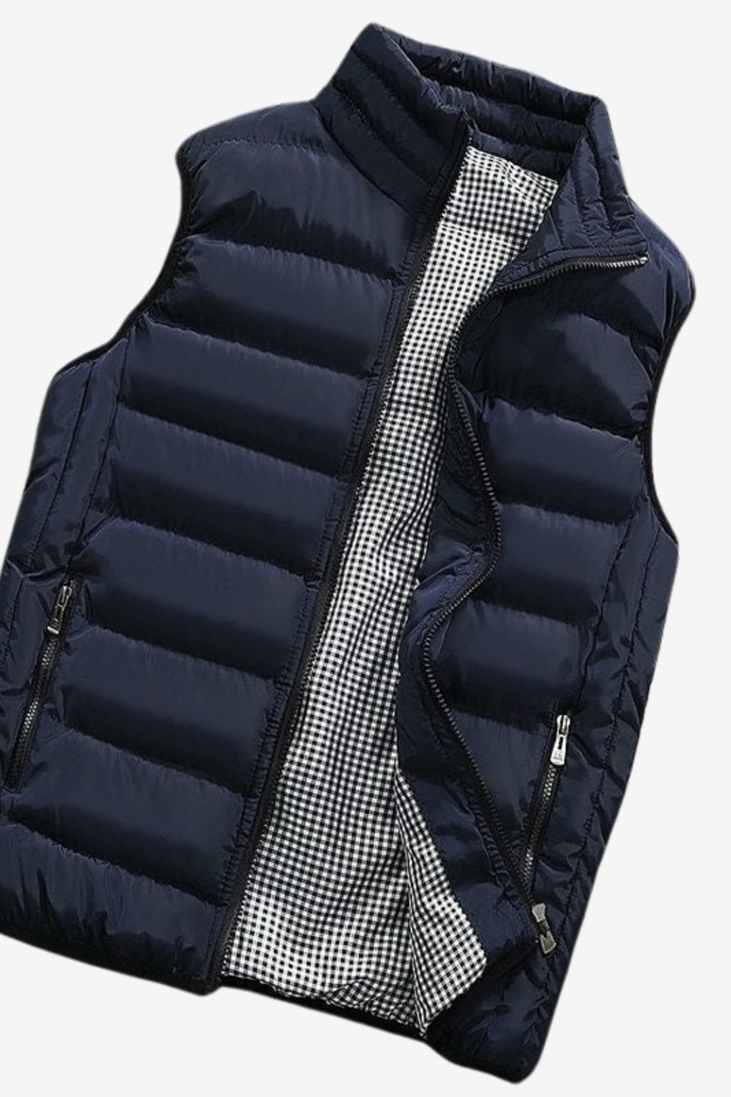 Men’s Lightweight Quilted Gilet with Zip and Pockets