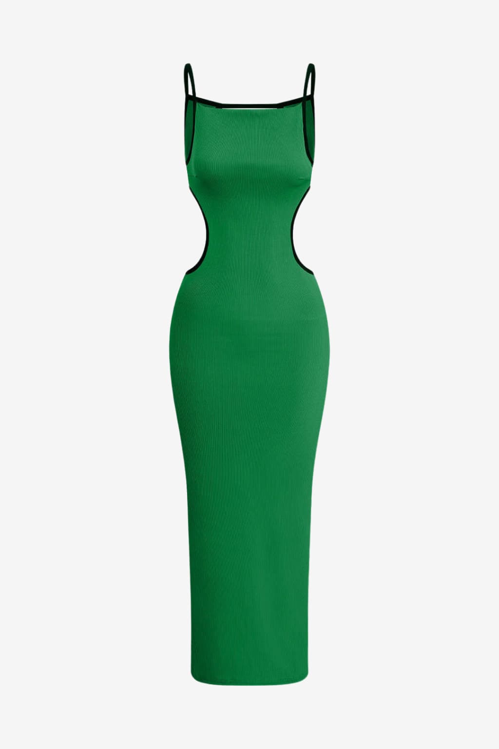 Women's Bodycon Midi Dress with Cutouts