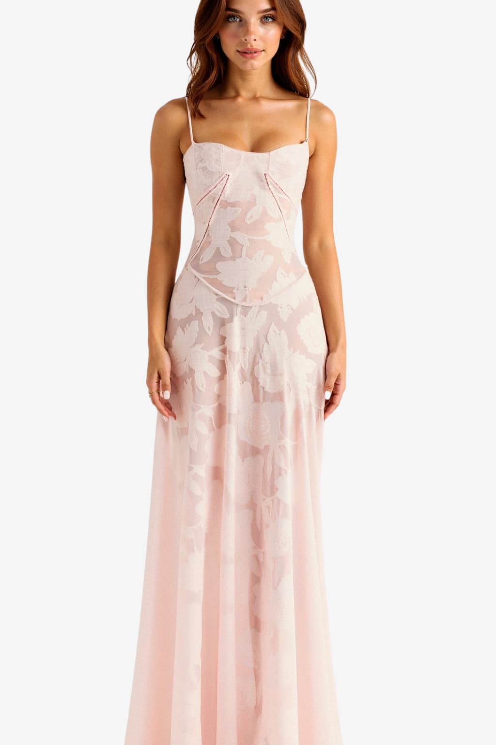 Women's Sleeveless Lace Back Maxi Dress