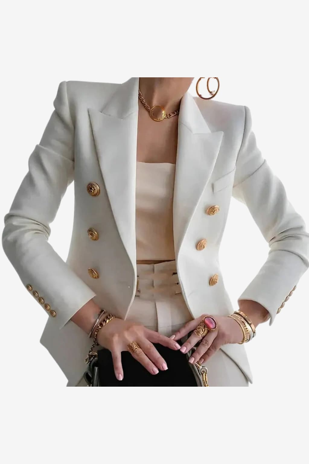 Women's Double-Breasted Blazer Tailored Fit