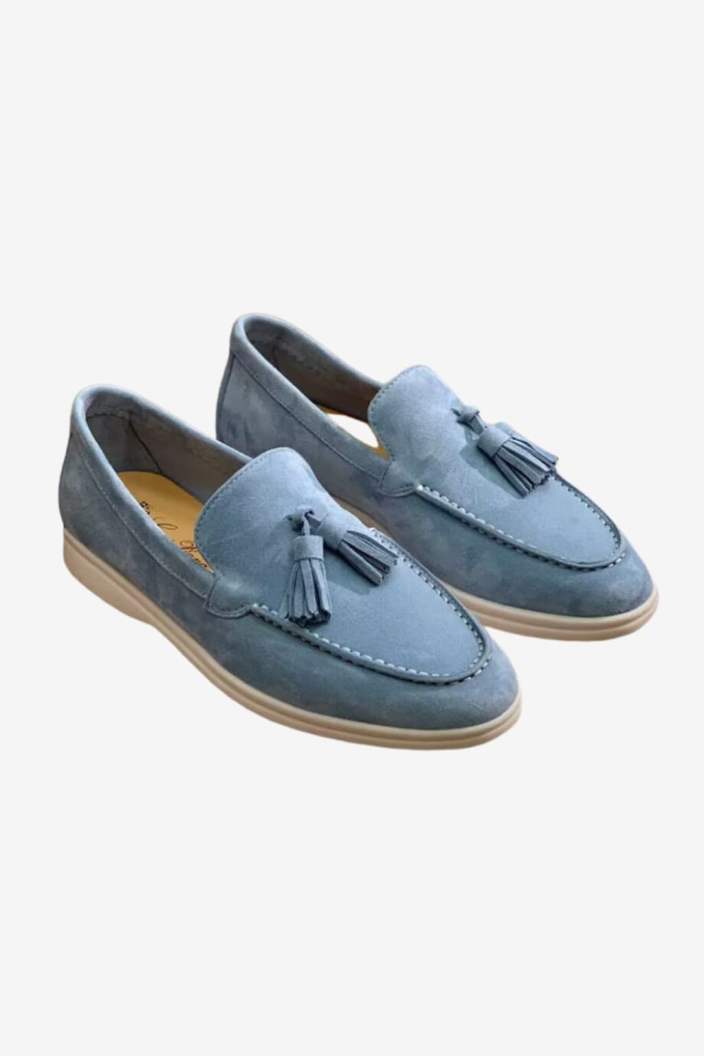 Men's Suede Tassel Loafers - Slip-On Moccasin Toe Shoe