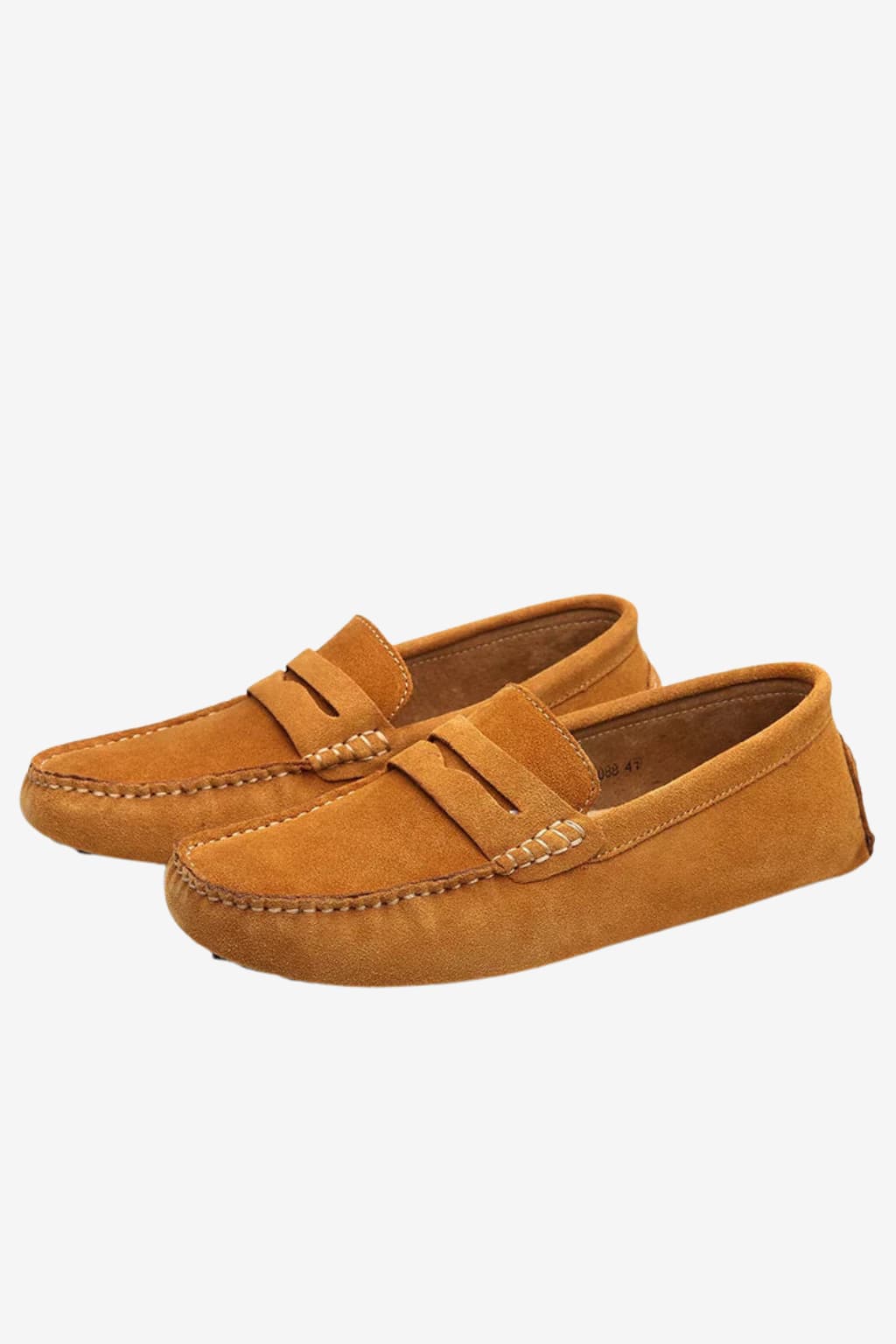 Men's Suede Slip-On Penny Loafers - Moccasin Toe