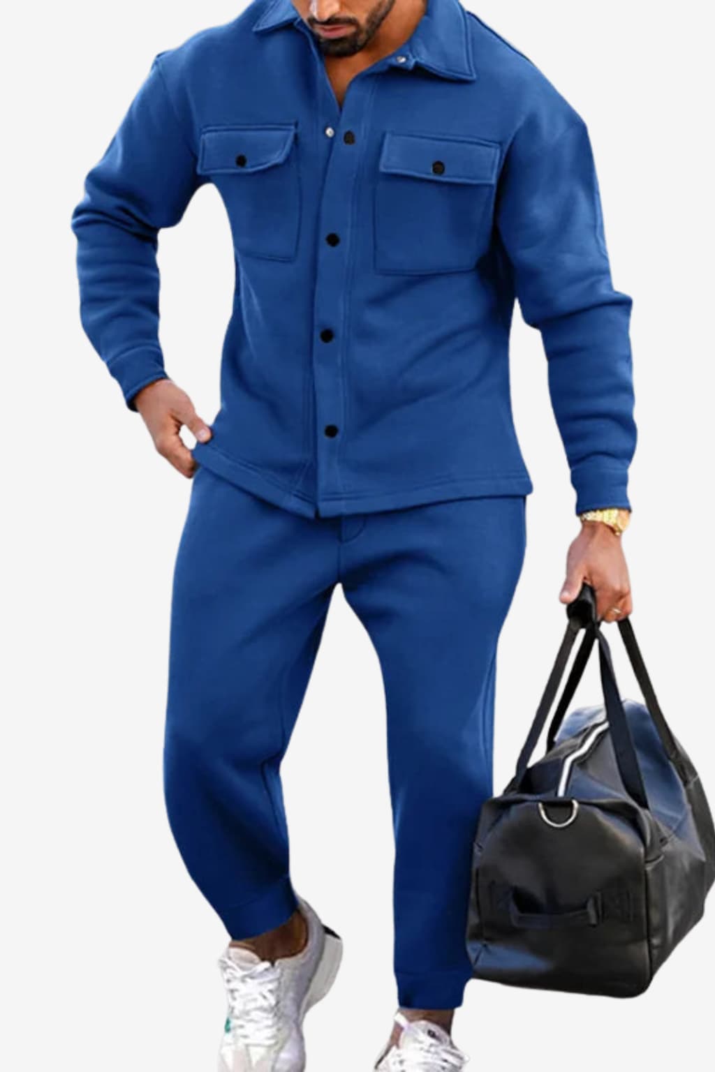 Men's Slim Fit Athleisure Tracksuit - Lightweight, Breathable