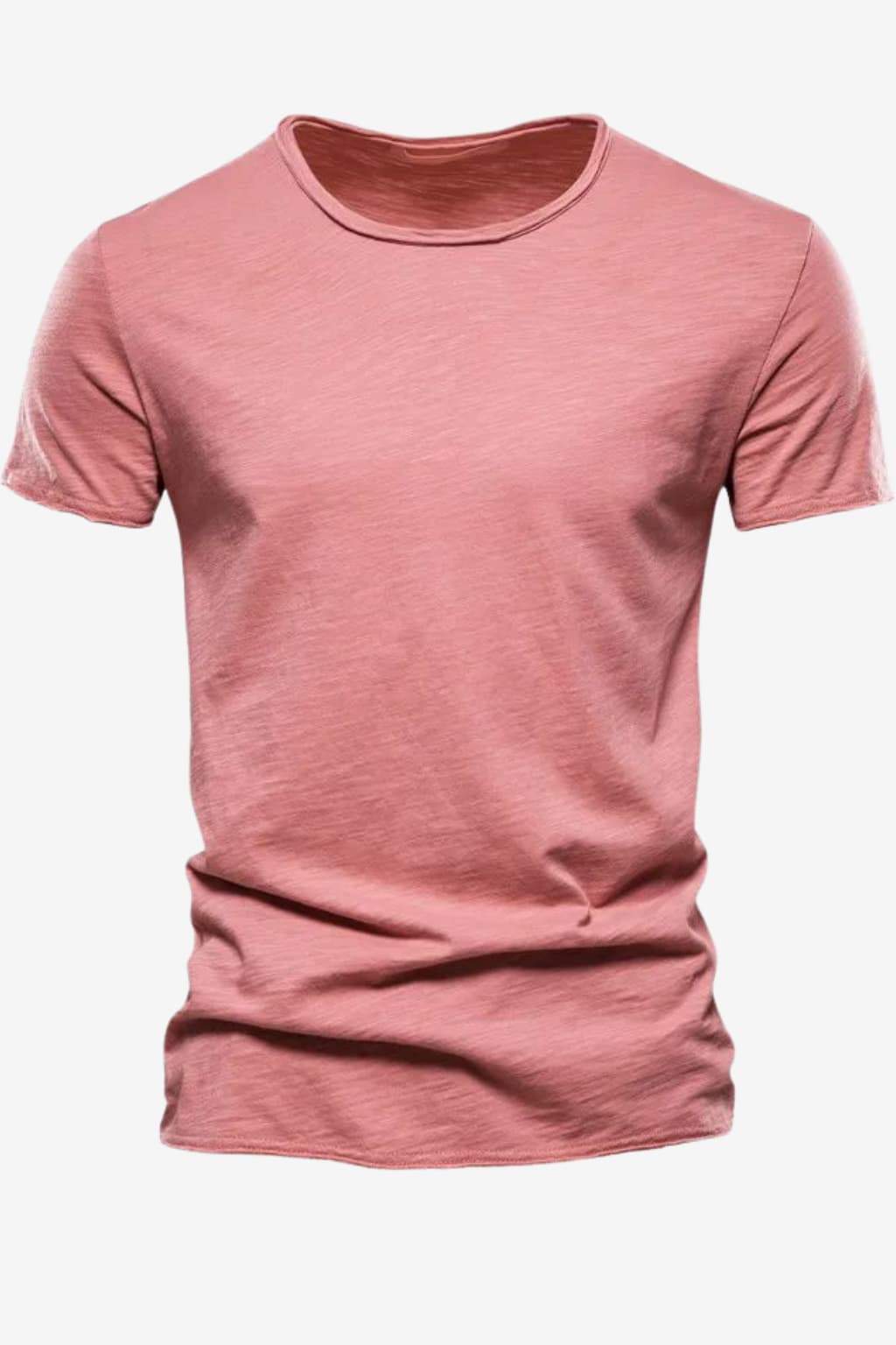 Men’s Crew Neck Cotton T-Shirt Short Sleeve Summer Fit