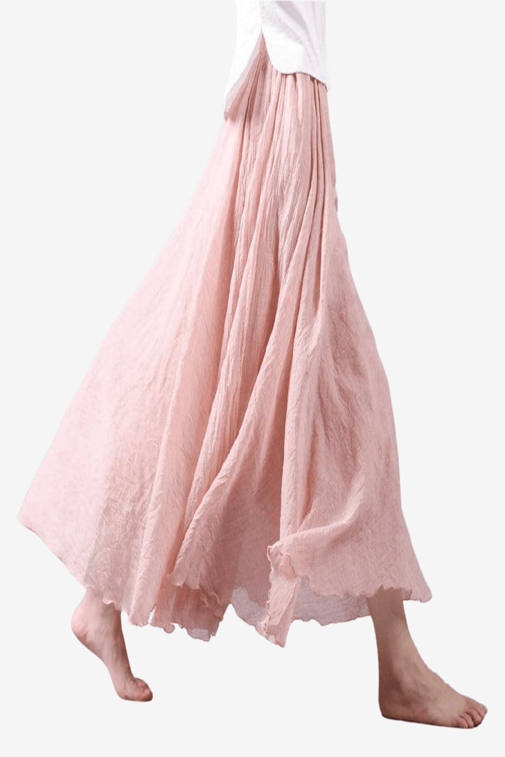 Women’s Flowy Maxi Skirt High Waist Summer Style