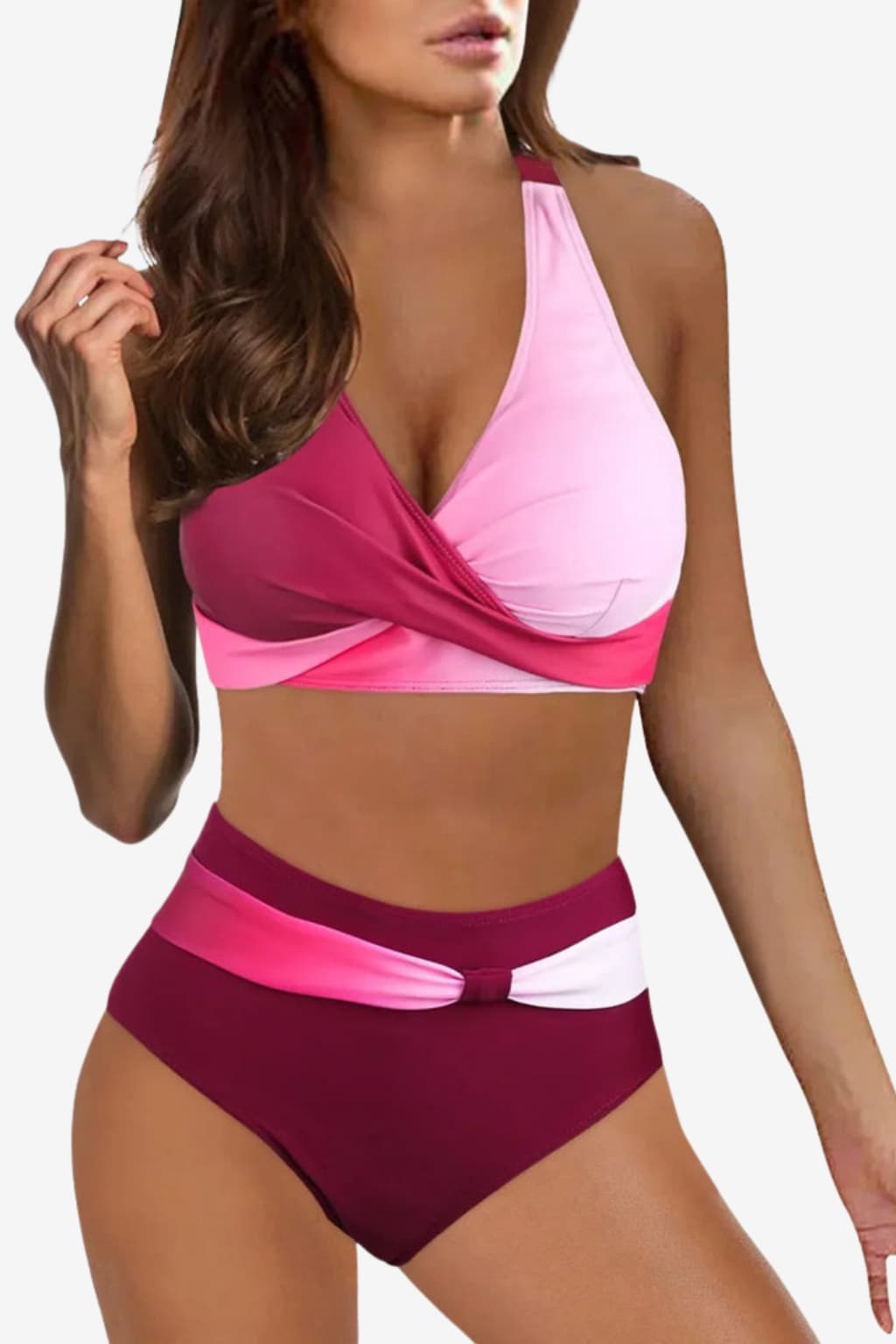 Women's High-Waisted Leopard Print Bikini