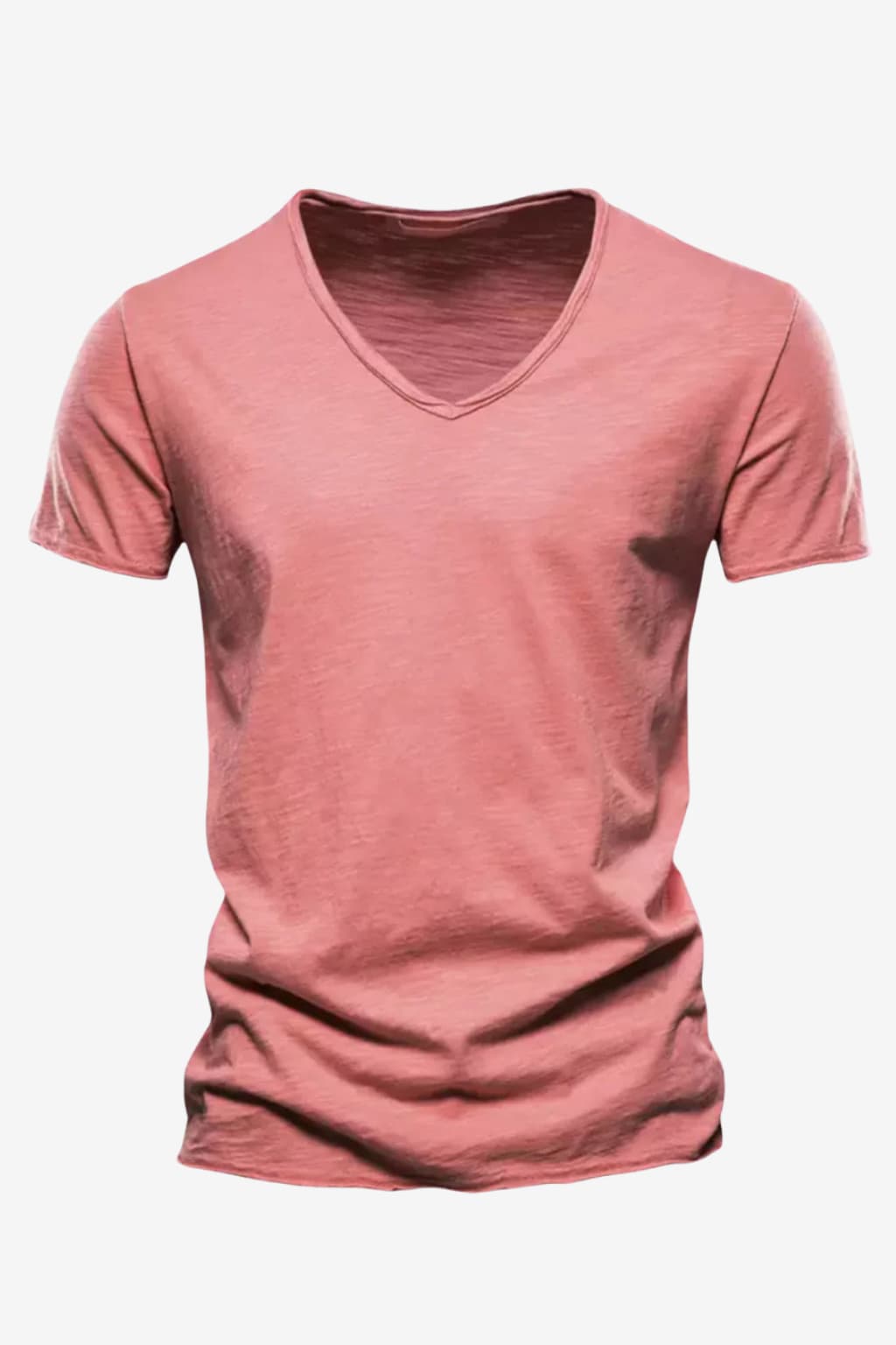 Men’s V-Neck Short Sleeve T-Shirt Casual Fit Top