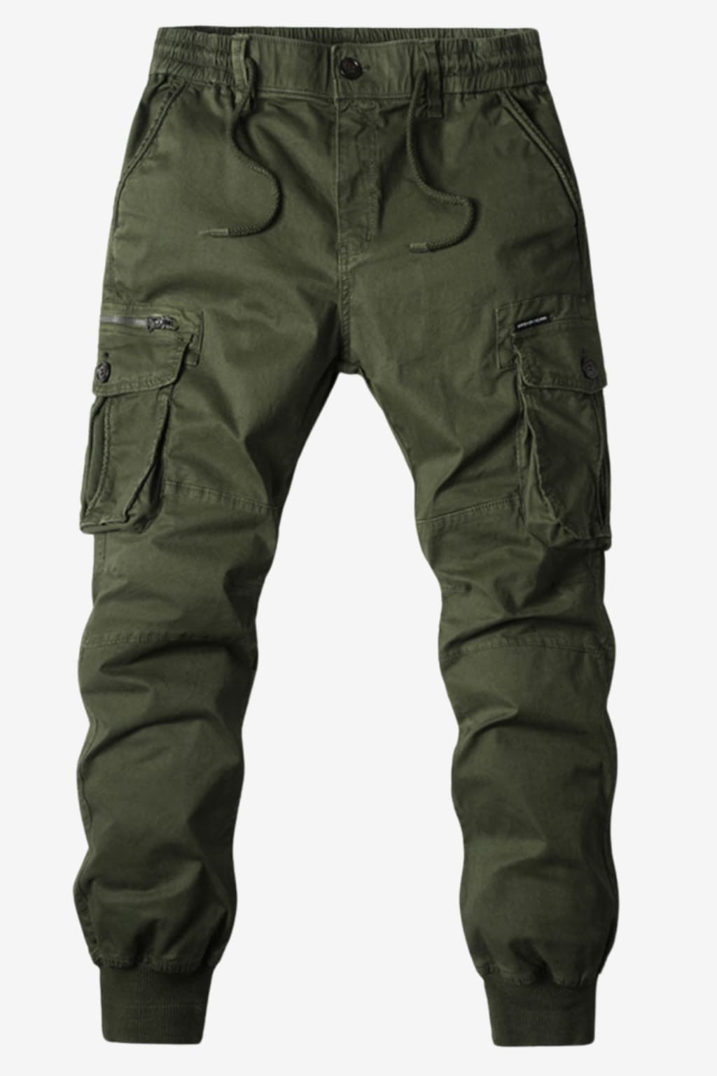 Men's Cargo Jogger Pants Cotton Blend Relaxed Fit Black