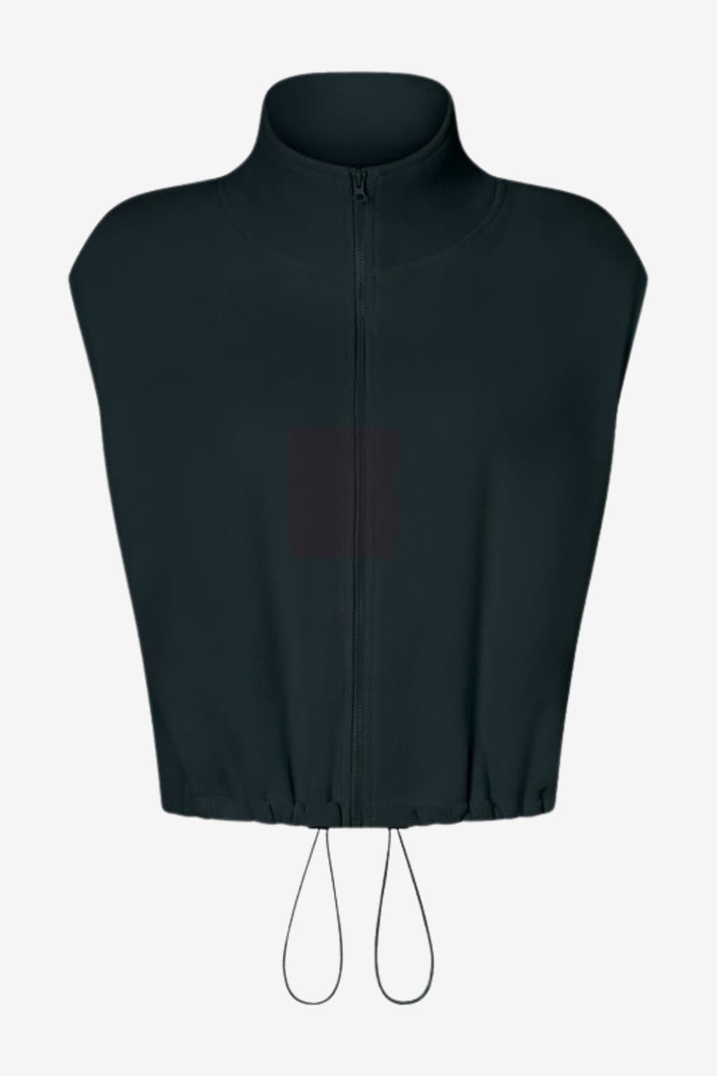 Women’s Cropped Zip-Up Sleeveless Sports Vest