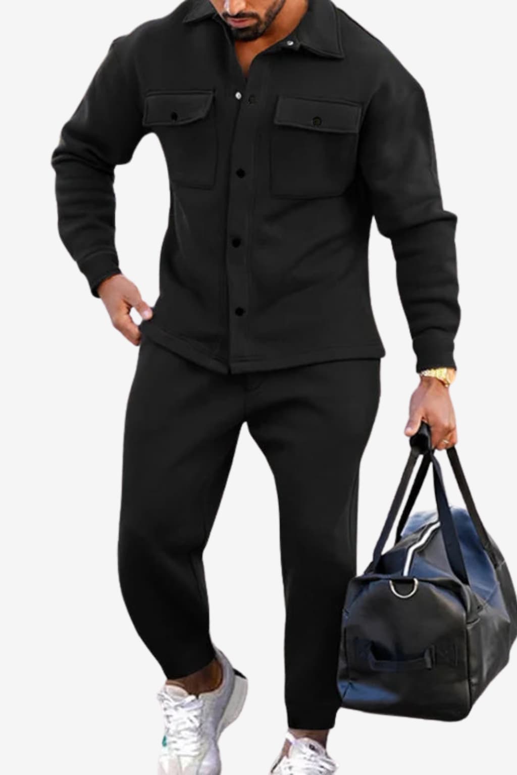 Men's Slim Fit Athleisure Tracksuit - Lightweight, Breathable