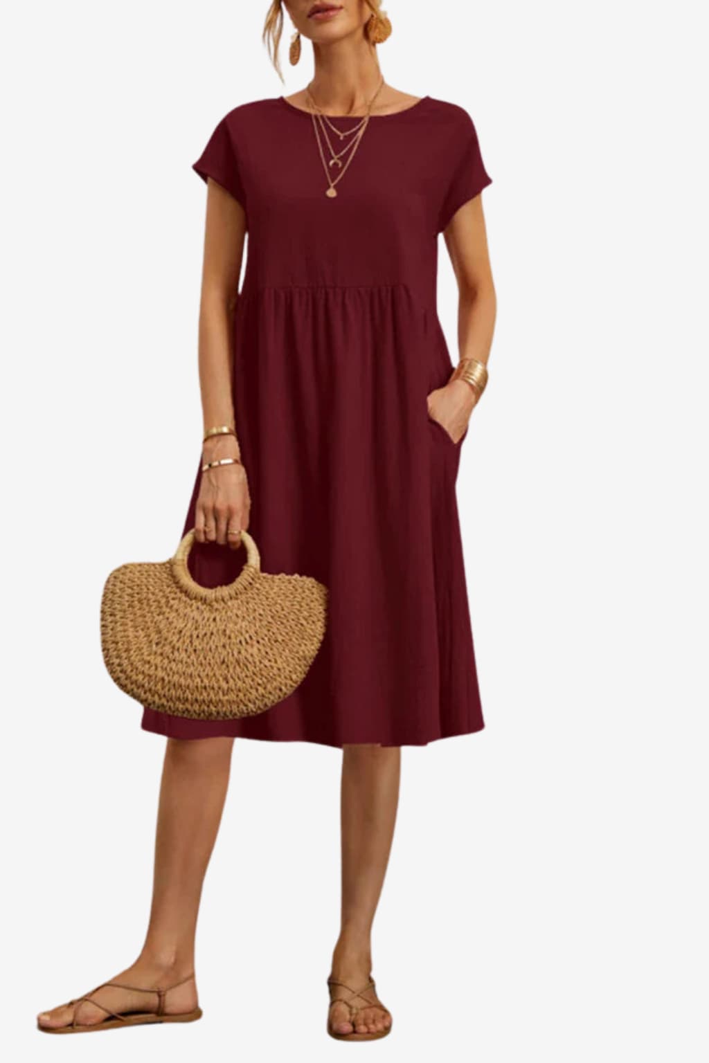 Women's Lightweight Summer Babydoll Dress