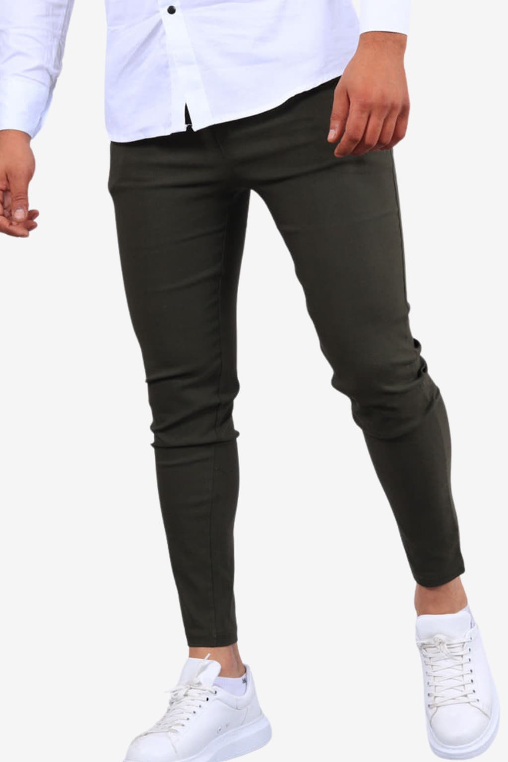 Men’s Slim Fit Formal Trousers Woven Full Length