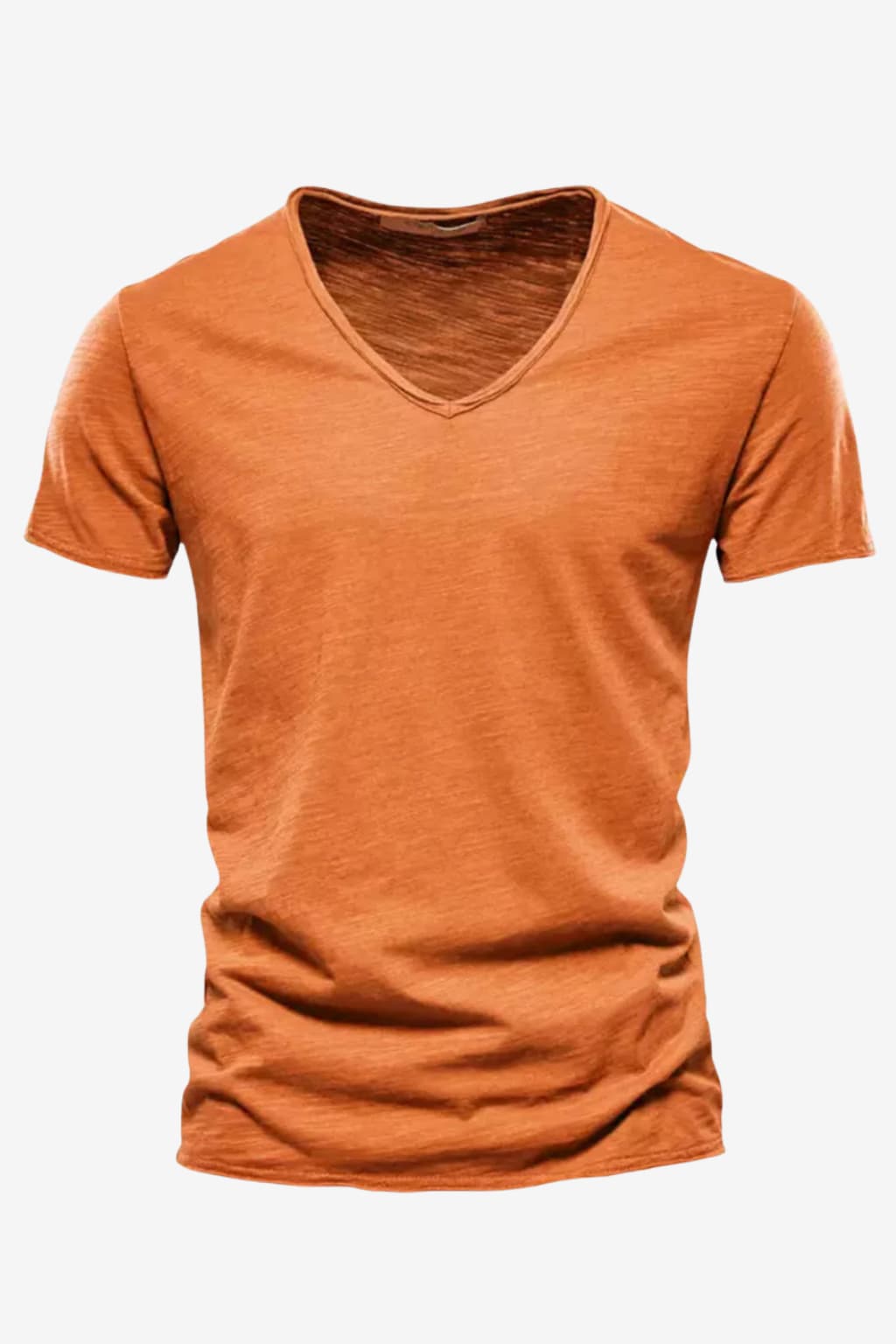 Men’s V-Neck Short Sleeve T-Shirt Casual Fit Top