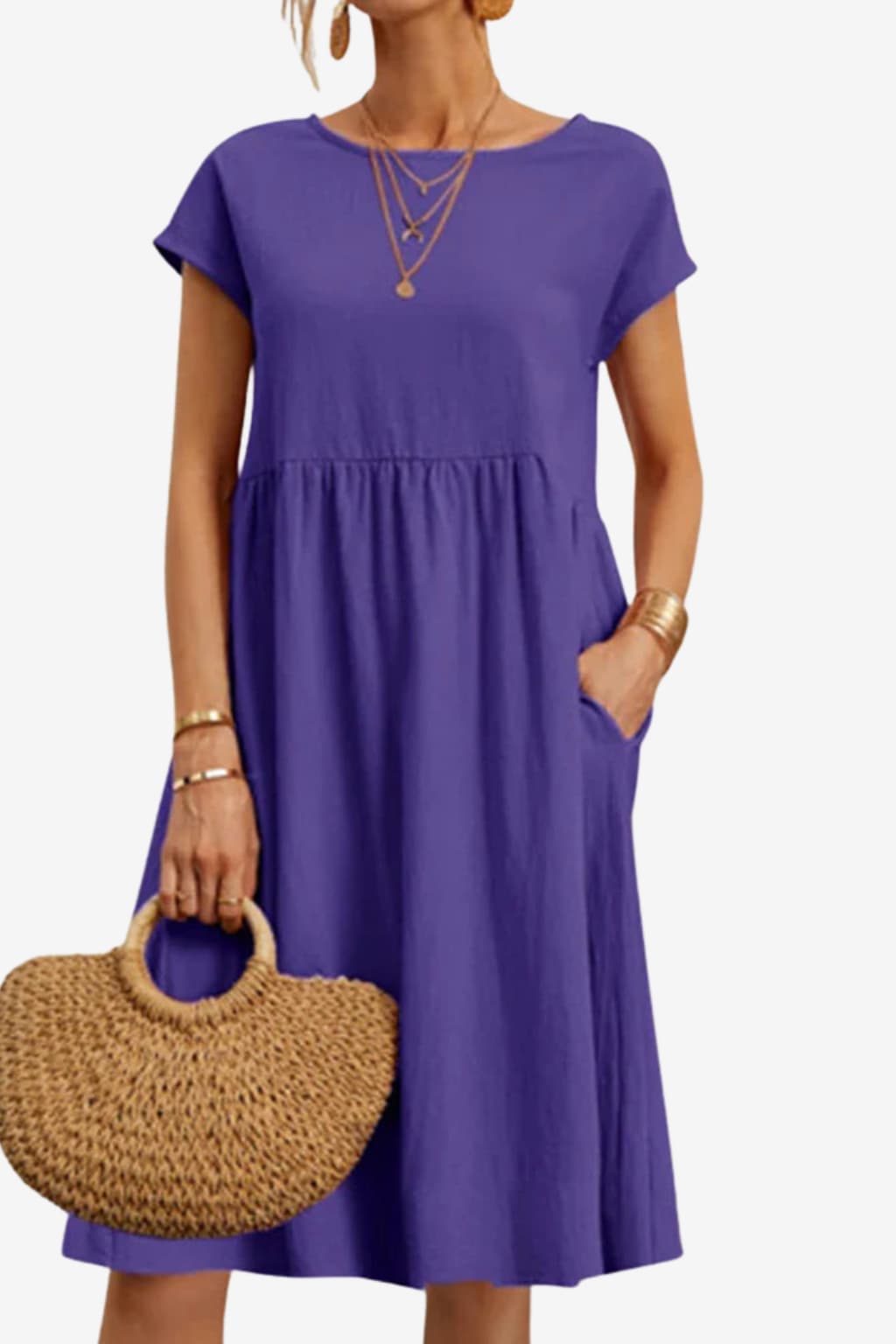 Women's Lightweight Summer Babydoll Dress