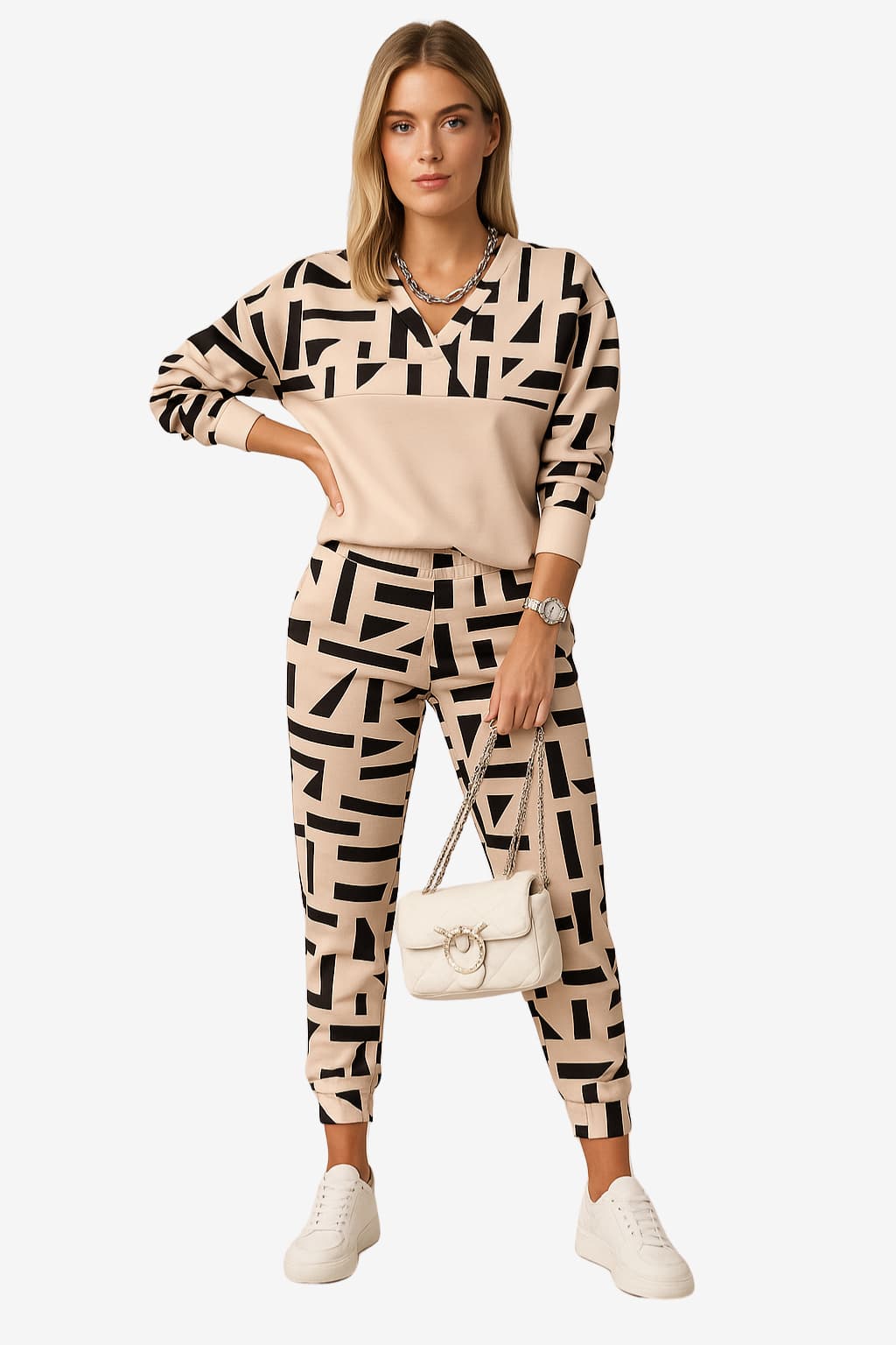 Women's Monogram Two - Piece Loungewear Set