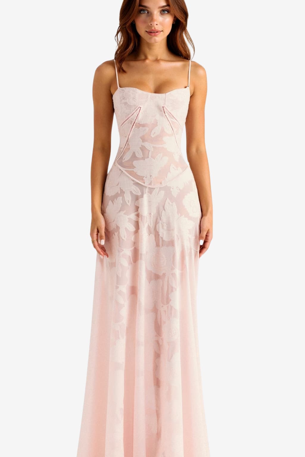 Women's Sleeveless Lace Back Maxi Dress