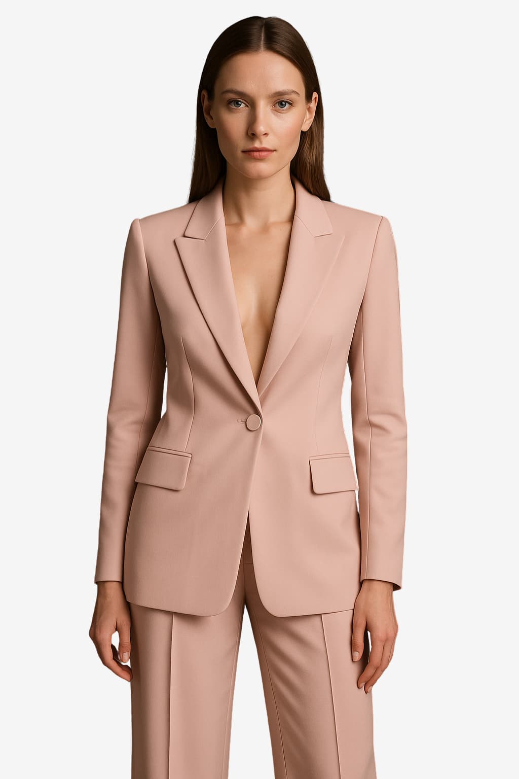 Women’s Blazer &amp; Wide-Leg Trouser Suit Set