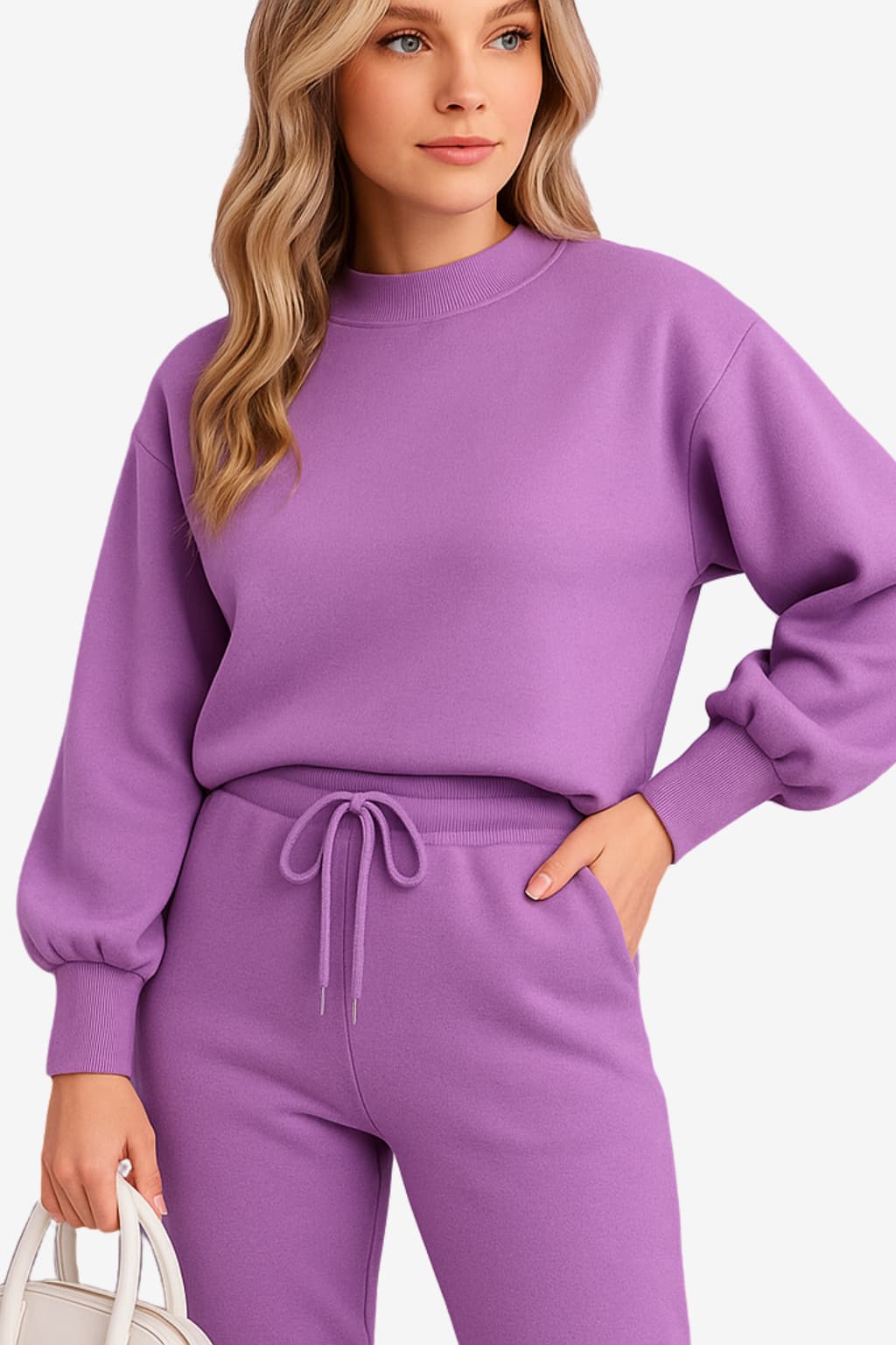 Women’s Co-ord Tracksuit Set with Relaxed Fit and Cuffed Legs