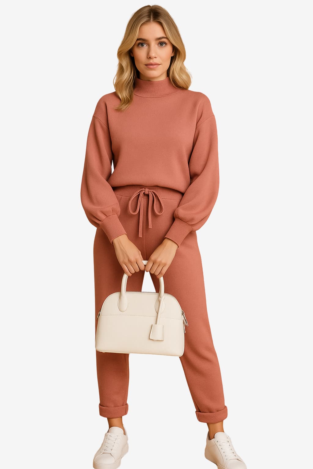 Women’s Co-ord Tracksuit Set with Relaxed Fit and Cuffed Legs